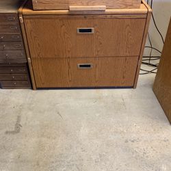 Oak File Cabinet
