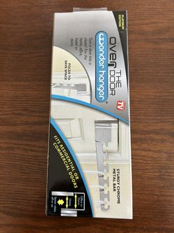 Wonder Hanger Over The Door Bar Folds Save Space Platinum Addition New