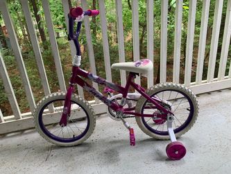 Huffy 16” sea star kids bike purple
