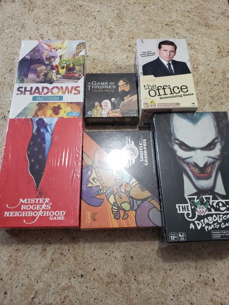 Lot Of 6 Various Board Games 