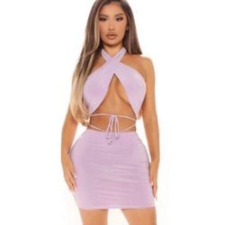 Fashion Nova Skirt Set 