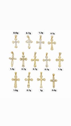 ✨ 10K GOLD CROSS PENDANT COLLECTION ✨