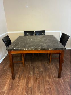 Granite Table and Chairs Set
