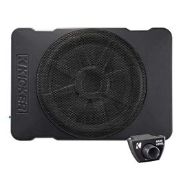 Kicker 51HS10 Hideaway Series 10" Compact Powered Subwoofer with 180W RMS Built-In Amplifier