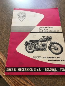 DUCATI 85 BRONCO 19 manual