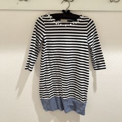 Party Dress Dress Striped with Rhinestones