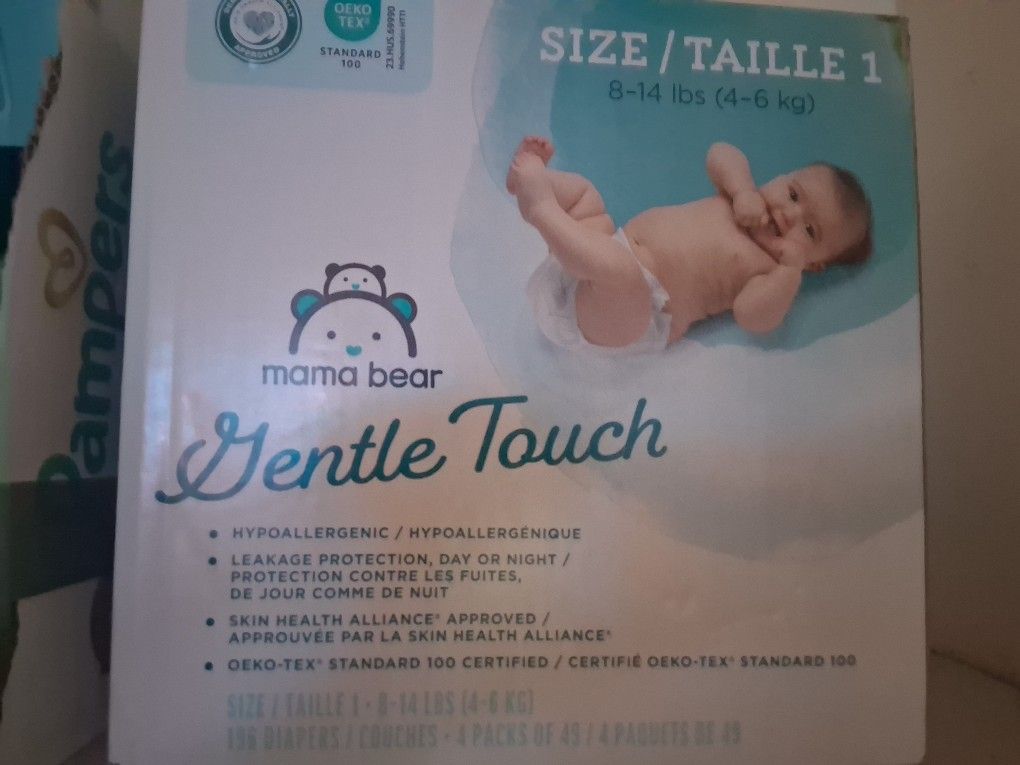 Baby Diapers And Nursing Pads And Bags