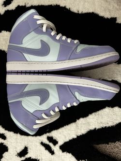Jordan 1 Mid Purple Aqua 