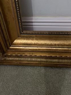 Large wooden fancy vintage frame