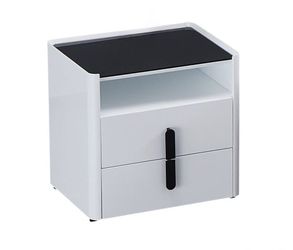 Modern White Nightstand，$150