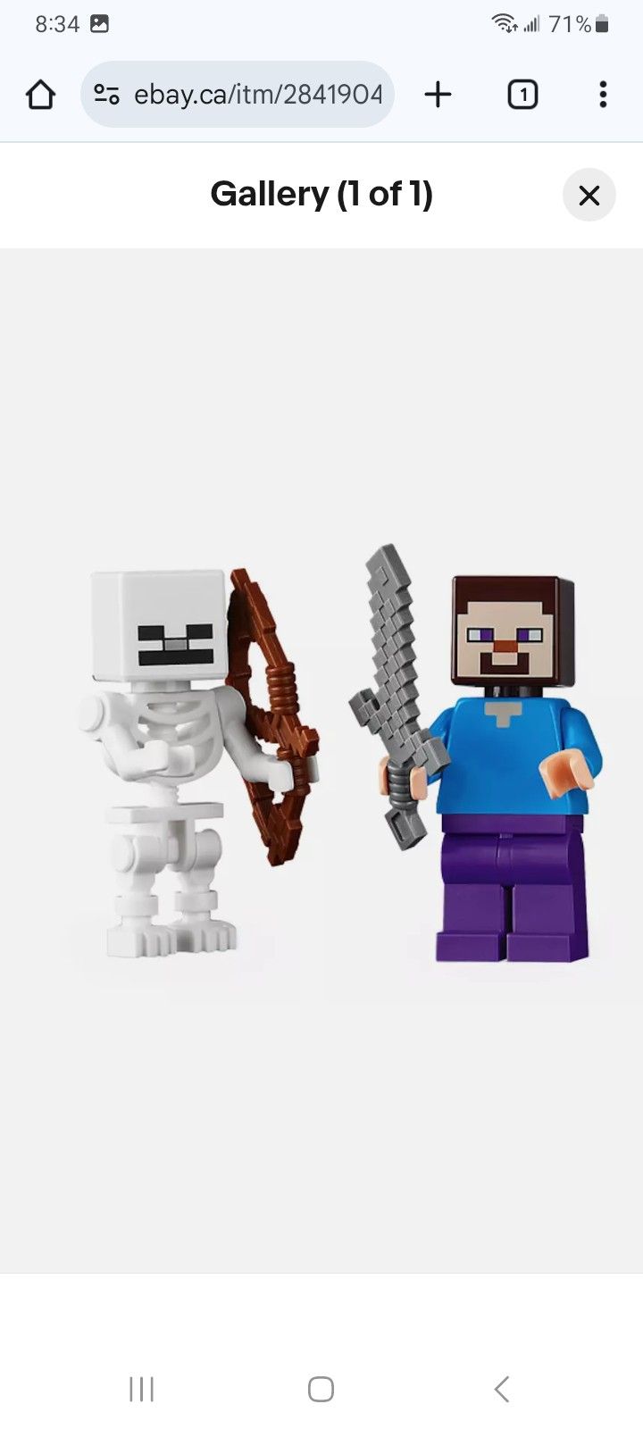 LEGO Minecraft Minifigures