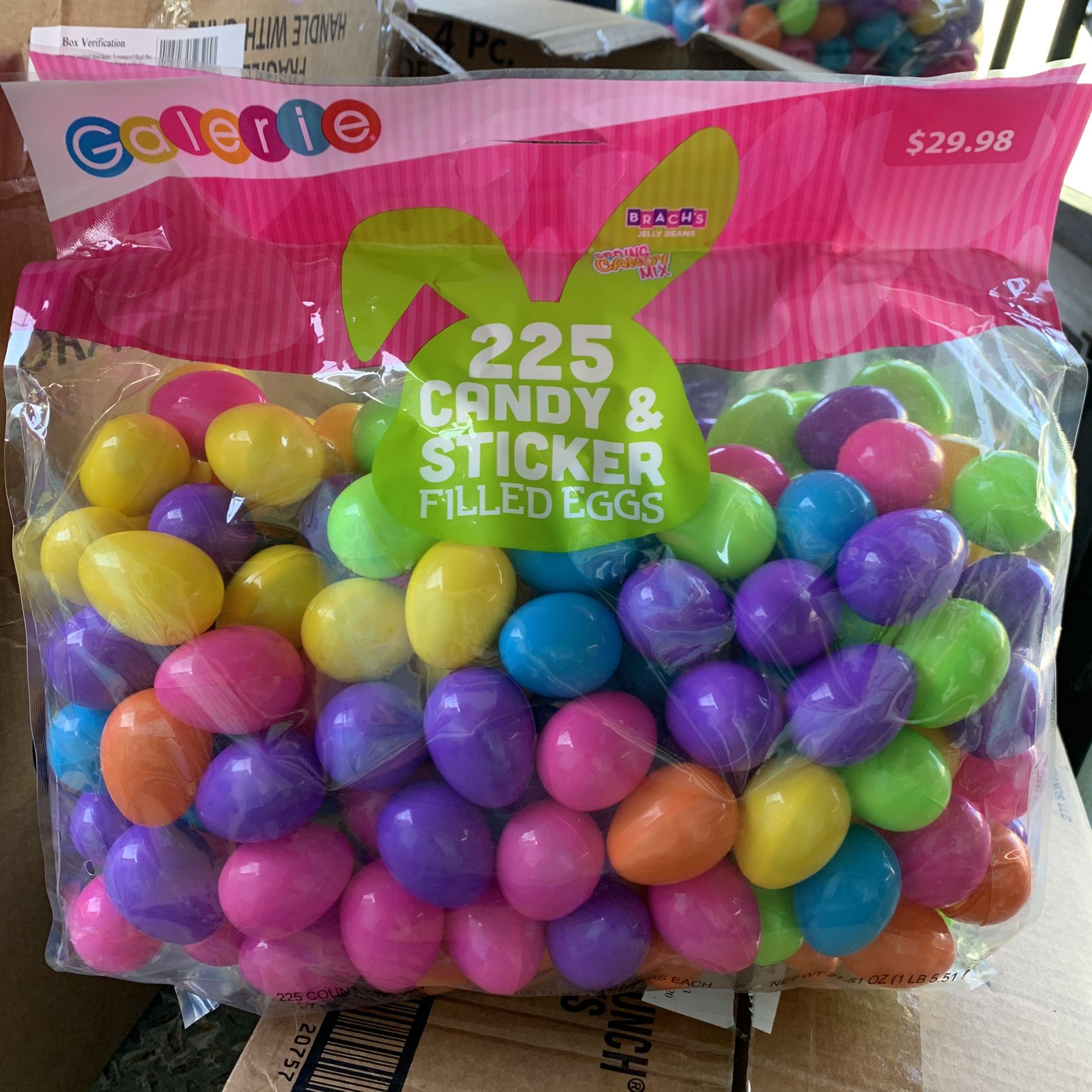 Gallerie Easter eggs 225 Candy & sticker filled eggs