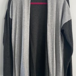 Colorblock Open Cardigan