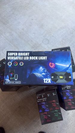 White LED Rock Light Kit of 12