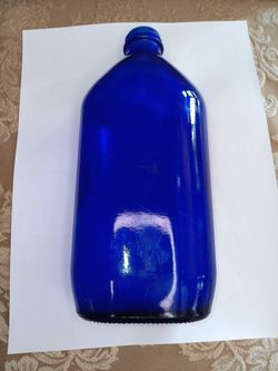 Vintage Cobalt Blue Milk of Magnesia Bottle - $10 Ship $10 Genuine Phillips Made in USA - Deltona, FL