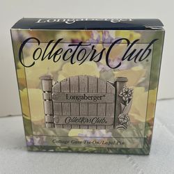 Longaberger New Cottage Gate LapelPin/Tie On