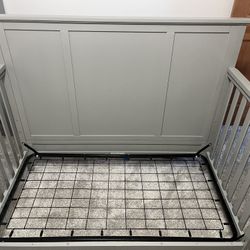 Grey Convertible Crib
