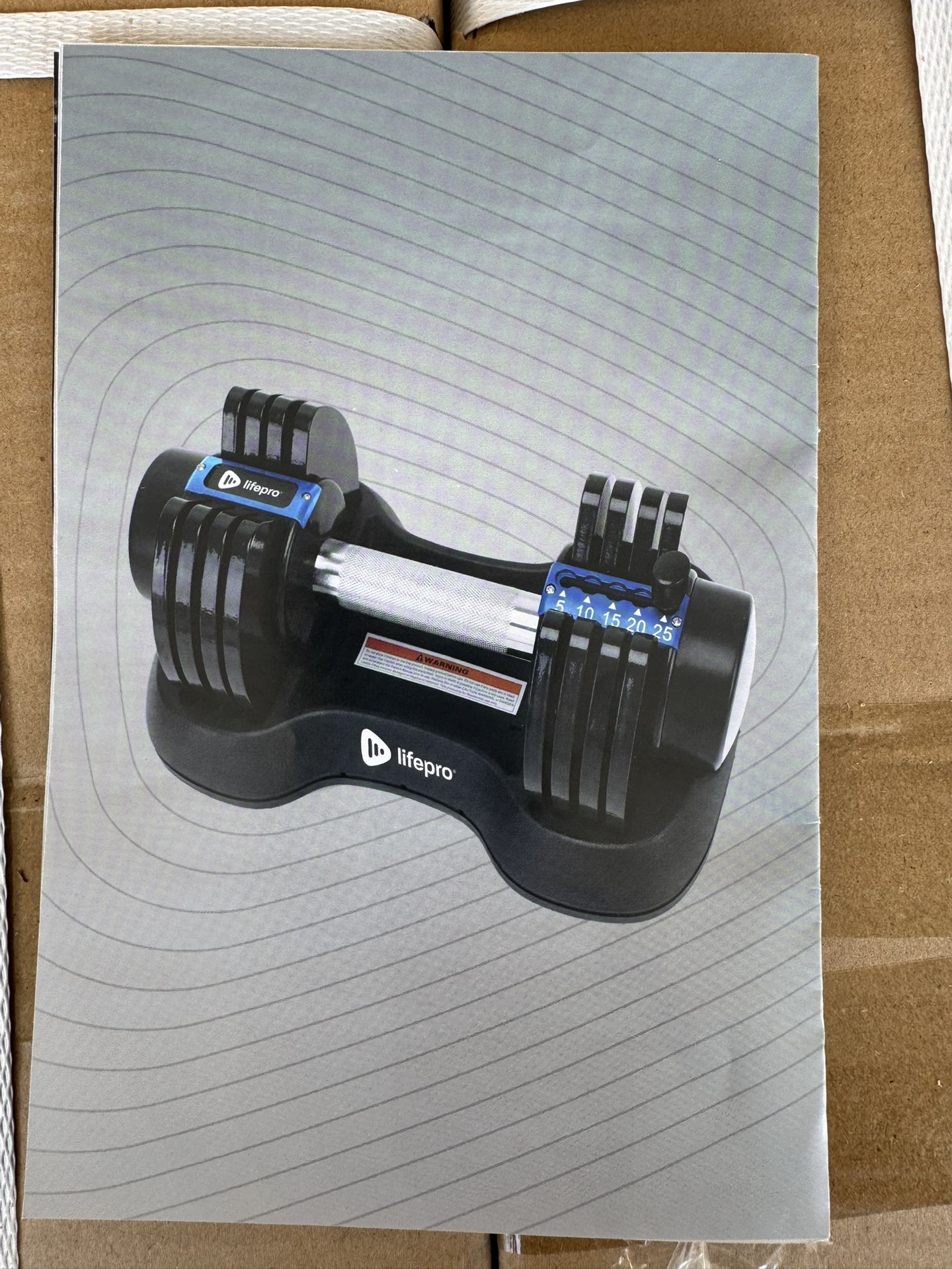 lifepro 5 IN 1 ADJUSTABLE DUMBBELL 5 TO 25 LBS