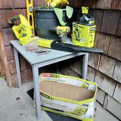 Ryobi Blower & Drill