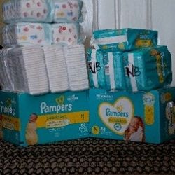 Size NEWBORN Pampers Swaddlers 