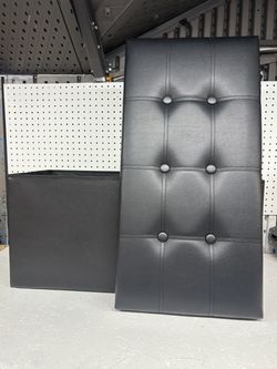 Youdenova Faux Leather Storage Ottoman