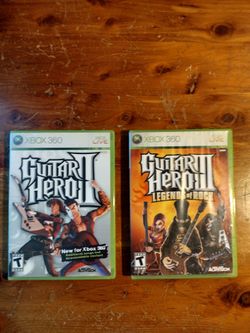Guitar Hero II & III Xbox 360 Game Bundle