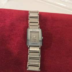 Vintage Rado Integral Jubile Diamond Silver Dial Bracelet Watch 