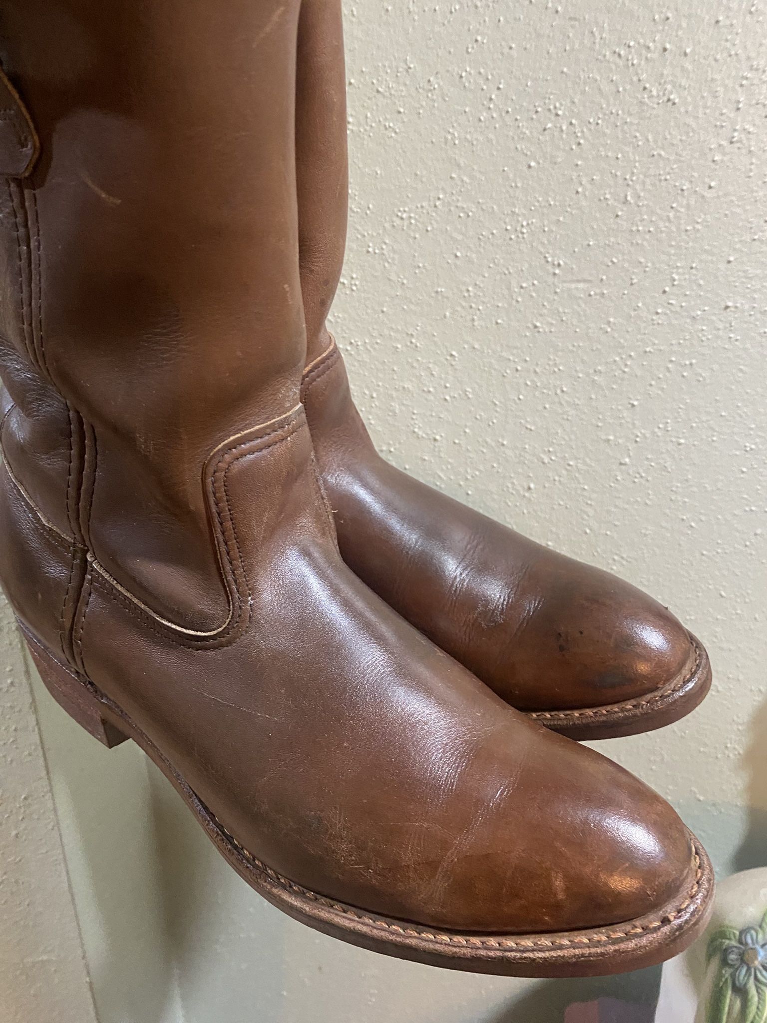 Red wing 1194 vintage pecos work boots brown leather size 11 AA
