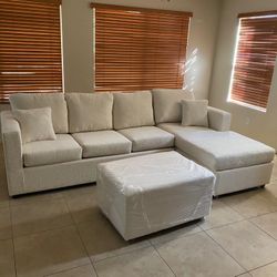 Sectional With Ottoman Brand New ¡¡NOW IN STOCK!! 