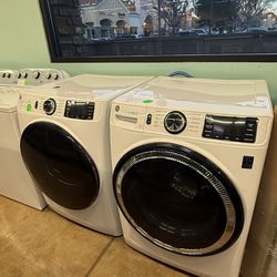 GE washing machine and gas dryer