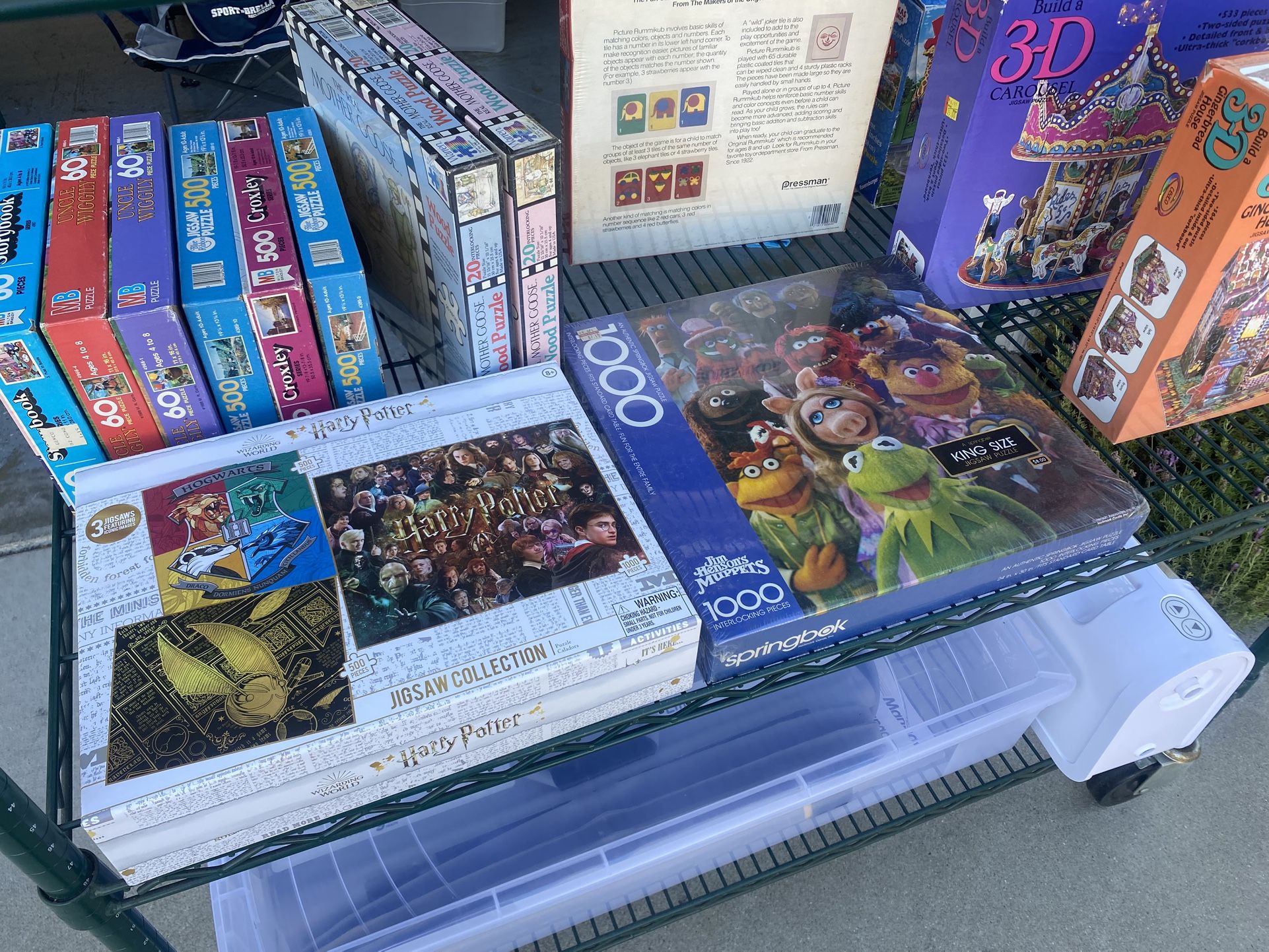 Vintage Games Puzzles Brand New Yard $ale