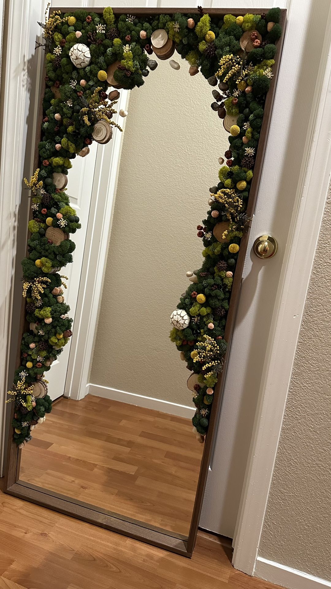 Mirror Real Preserved Moss