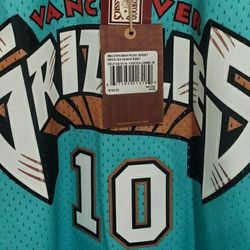 Vancouver Grizzlies Mike Bibby NBA Mitchell & Ness Swingman Throwback Jersey Men's Size Medium Brand NEW Authentic 