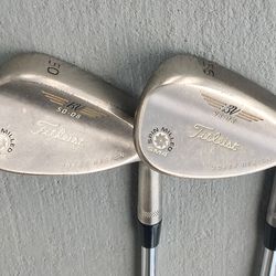 Titleist Vokey Design SM4 Wedges 50° & 56° – Steel Shafts – Golf Pride Grips