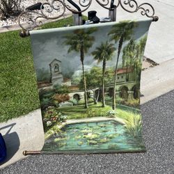 Decorative Oil Painting On Canvas Signed And Numbered 