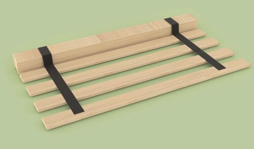 Twin bed wooden slat