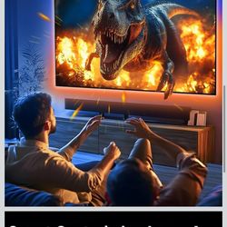 TV Lights That Change with Screen, 18ft Cuttable LED Backlight for 75-85 Inch Screen and PC Monitor, Backlight with Sensor, Smart App Control, Game & 