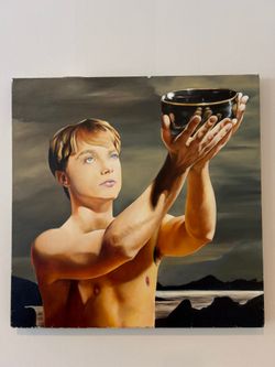 Canvas print of guy with bowl