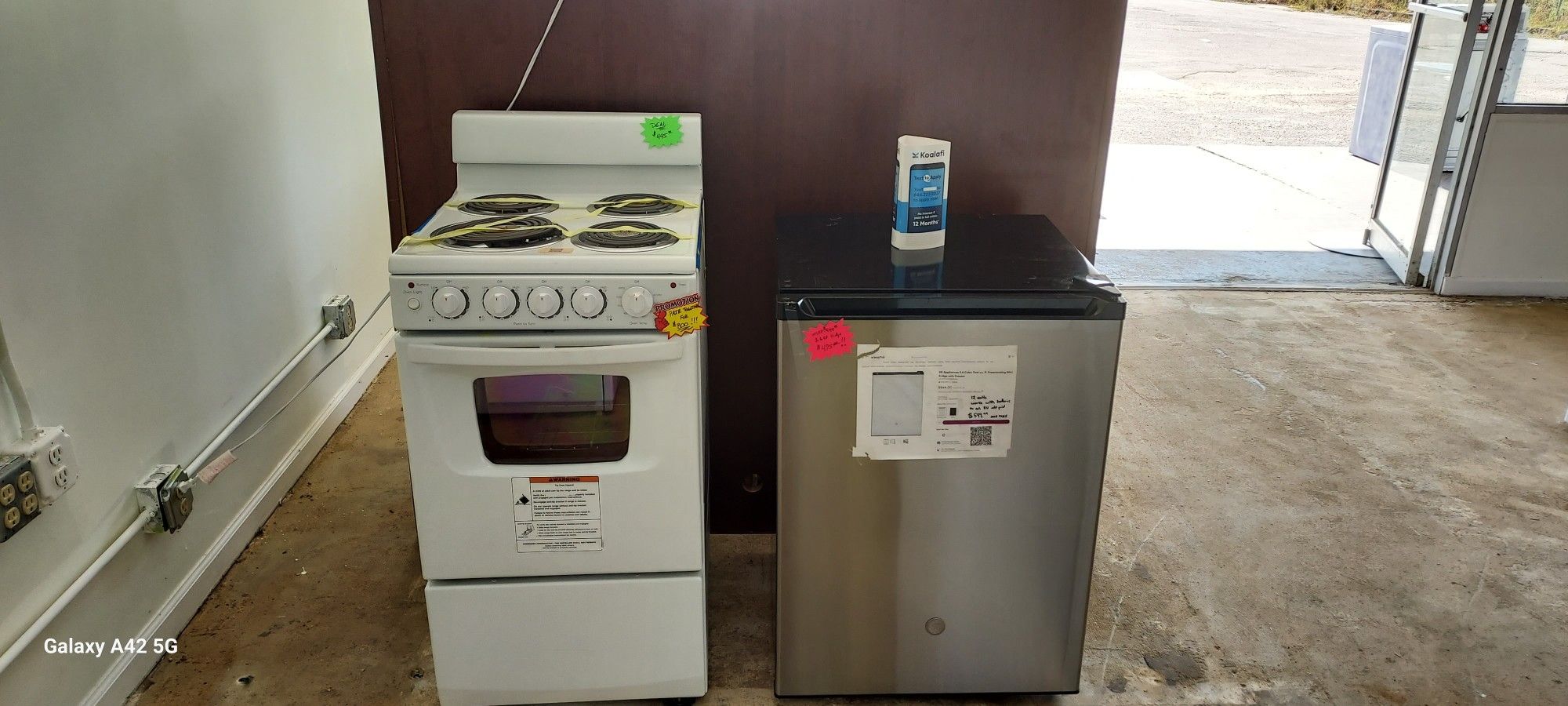 Camper Or Van Life Stove And Mini Fridge