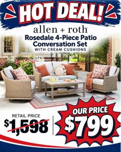 4 Piece Outdoor Patio Set