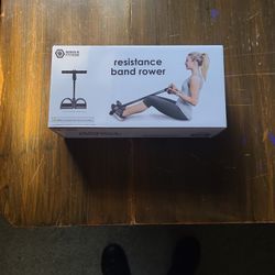 Resistance band rower