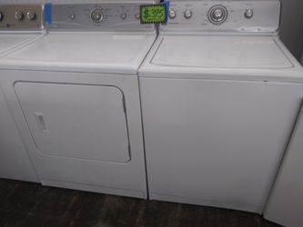 MAYTAG top load washer and dryer set working perfectly with 4 months warranty