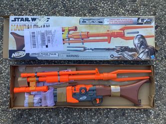 Nerf Star Wars Amban Phase-Pulse Blaster, 50" Blaster & Foam Play, The Mandalorian