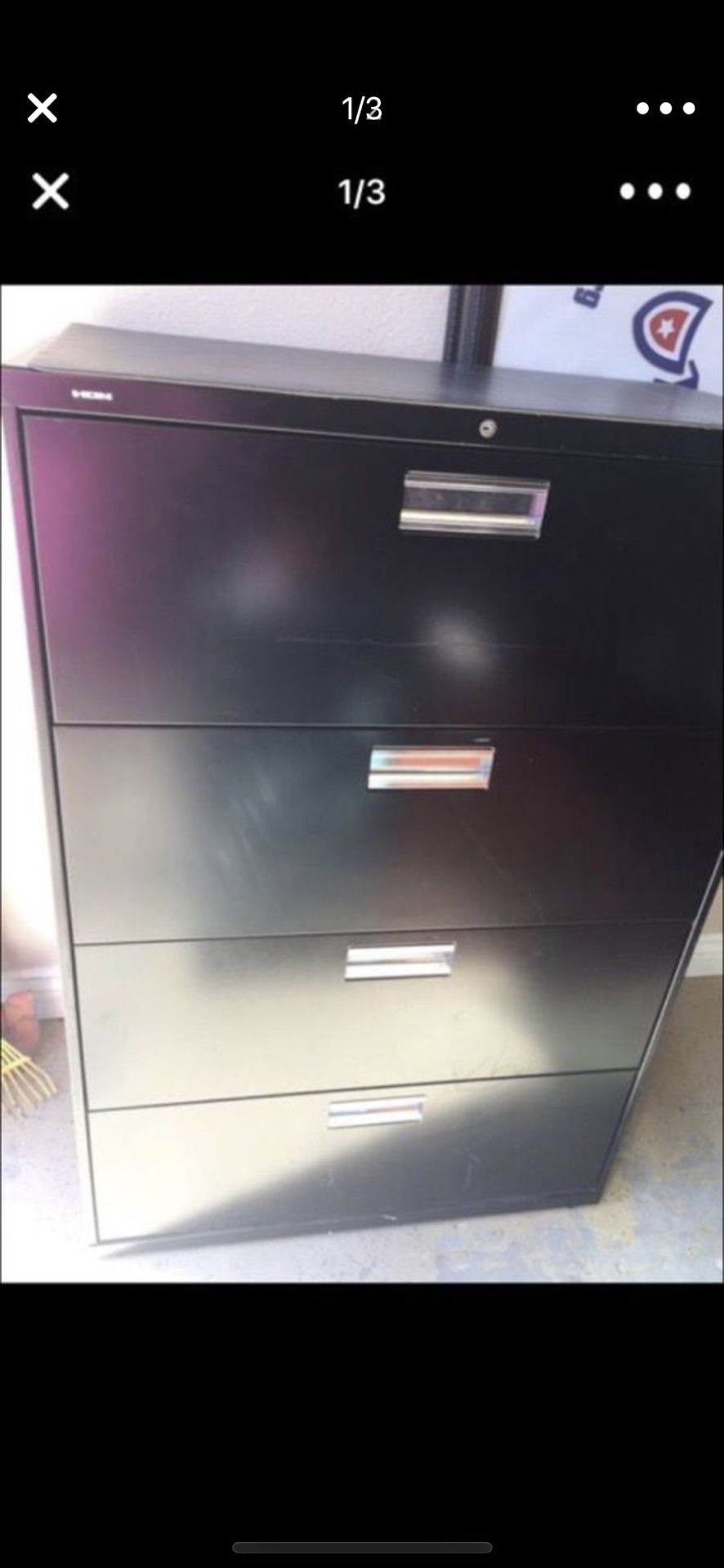 Large 4 drawer filling cabinet