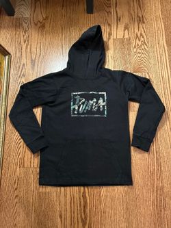 Puma Youth boy or girl hooded sweatshirt size  14, color  Black 
