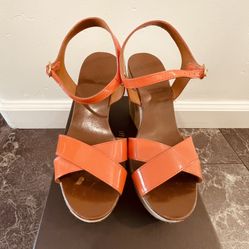 J. Crew Orange Sandals 