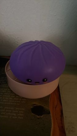 Selling the purple squishy dumpling