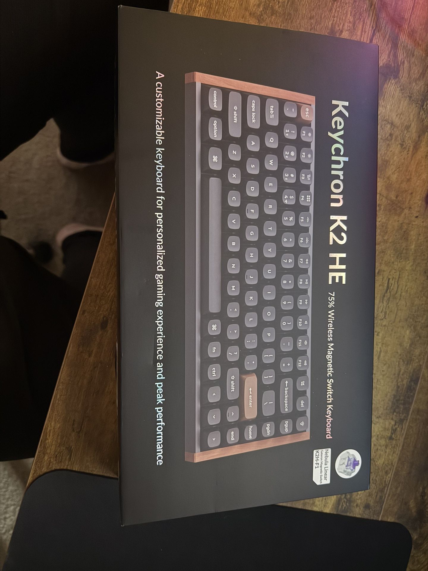 Keychron K2 HE Wood Panel Addition Mechanical Keyboard