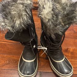 SOREL Faux Fur Waterproof Snow Boots