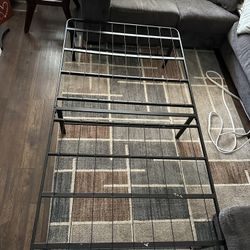 Twin Sized Heavy Duty Metal Bed Frame, No Box Spring Needed 